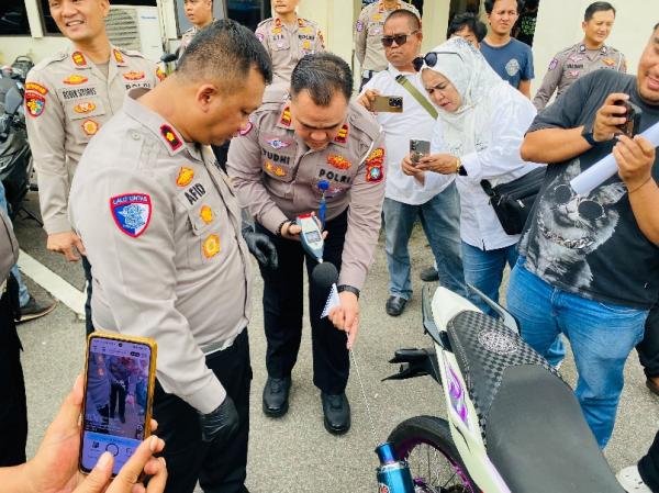 Polisi Tindak 267 Motor di Batam, Sasaran Utama Cegah Balap Liar Pelajar