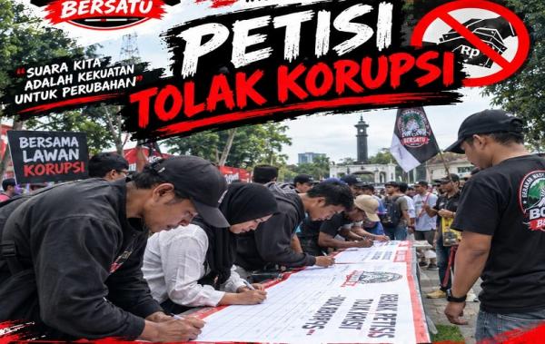 Warga Kabupaten Bogor Galang Petisi Anti Korupsi, Targetkan 1 Juta Tanda Tangan