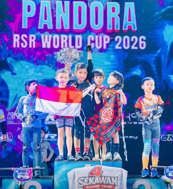 Bocah Cirebon Kaisar Zaidan Borong Dua Gelar di Pandora RSR World Cup 2026 Thailand