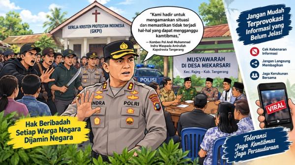 Usai Insiden di GKPI Rajeg, Polisi Tegaskan Negara Jamin Hak Beribadah