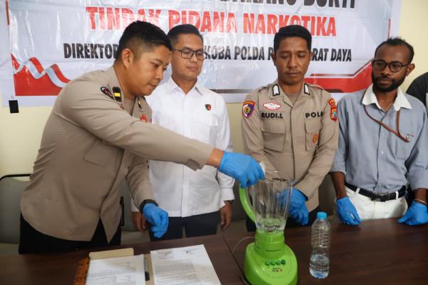 Polda Papua Barat Daya Musnahkan Puluhan Gram Sabu