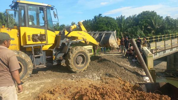 Jembatan Ambruk di Sei Musam, Perbaikan Langsung Dikebut