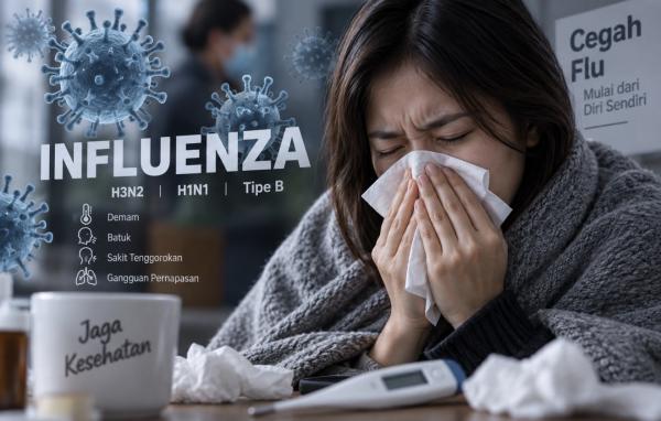 Dinkes Temukan 20 Kasus Influenza di Kota Malang, 12 di Antaranya H3N2