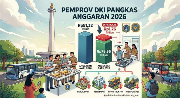 Ekonomi Lesu, APBD  DKI  Tahun 2026 Dipangkas Rp1,76 Triliun