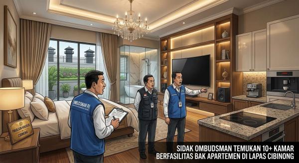Di Balik Tembok Lapas Cibinong, Ombudsman Bongkar Fasilitas Bak Apartemen