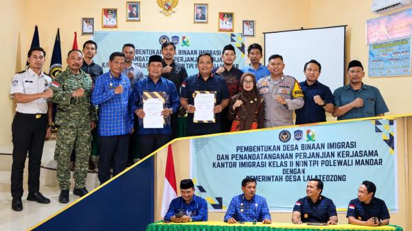 Desa Lalatedzong Resmi Jadi Desa Binaan Imigrasi, Perkuat Pengawasan dan Pencegahan TPPO