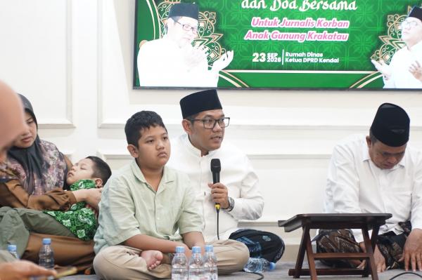 Ketua DPRD Kendal dan Wartawan Doakan Lima Jurnalis yang Hilang di Anak Krakatau