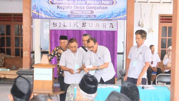 Pemilihan Kades PAW di Genjahan, Blora Digelar, Yudha Rachmawan Menang 31 Suara