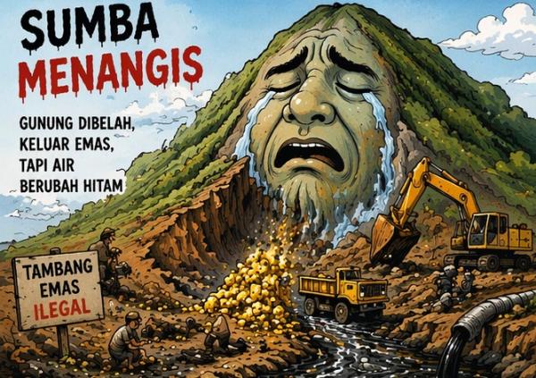Harga Emas Terus Naik, Gakkumhut Siapkan Operasi Gabungan Jika Tambang Liar Terulang di TN Matalawa