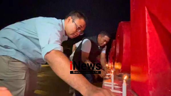 1.000 Lilin Menyala di Papua Barat Daya: Doa untuk 5 Wartawan Hilang dan Yanto Idorwai