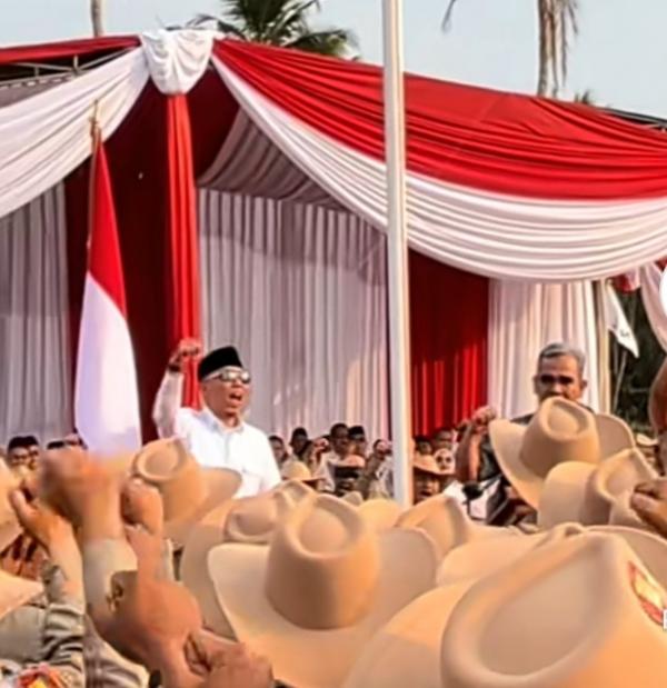 Ratusan Laskar Gerindra se-Lampung Gelar Apel di Padepokan Garuda Yaksa