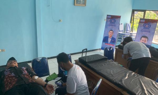 Penuhi Stok Darah, Demokrat Ponorogo Gelar Bakti Sosial Donor Darah