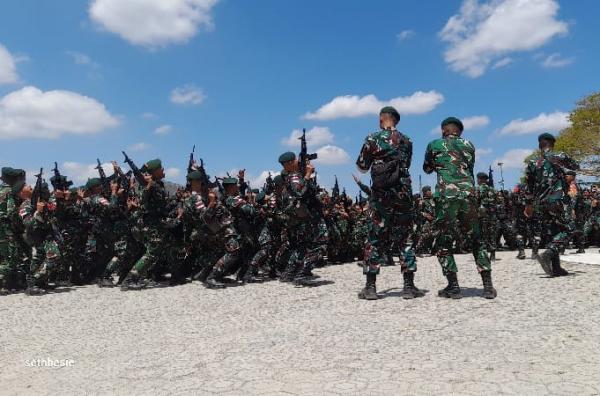 Satgas Yonarhanud 2 Kostrad Akhiri Tugas di Perbatasan TTU, Penggantinya Yonarmed 15 Cailendra