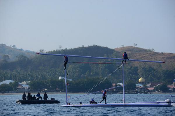 Ganas! 25 Perahu Sandeq Tumbang di Etape Pamboang-Polman Sandeq Silumba 2026