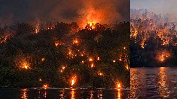 SOS Pulau Dayan Raja Ampat Menggema di Media Sosial Facebook, Warga Kewalahan Hadapi Karhutla