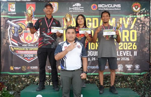 Pangdam IV Diponegoro Pacu Semangat Atlet Menembak Kejar Prestasi Nasional dan Internasional