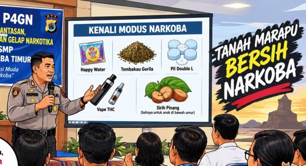 Happy Water hingga Vape THC, Modus Narkoba Dibongkar di Hadapan Guru SMP Sumba Timur