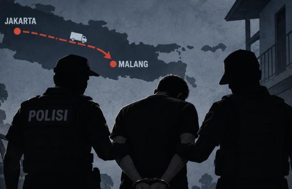 Polres Malang Gagalkan Peredaran 1,1 Kg Sabu, Kurir Dibekuk di Singosari