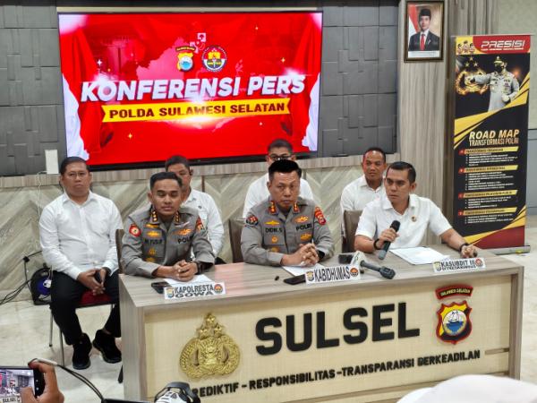Kasus PBG Makin Terang, Kapolresta Gowa Dampingi Polda Sulsel Beberkan Penyidikan