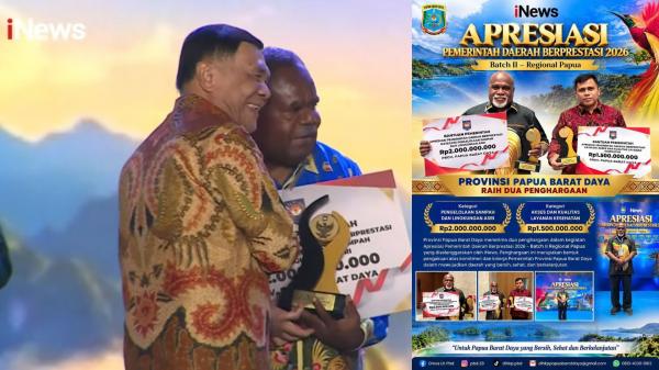 Papua Barat Daya Raih Dua Penghargaan Dalam Apresiasi Pemda Berprestasi 2026
