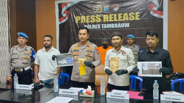Polres Tambrauw Bongkar Kasus Sabu Pertama, Pemuda 23 Tahun Diduga Jadi Pengedar