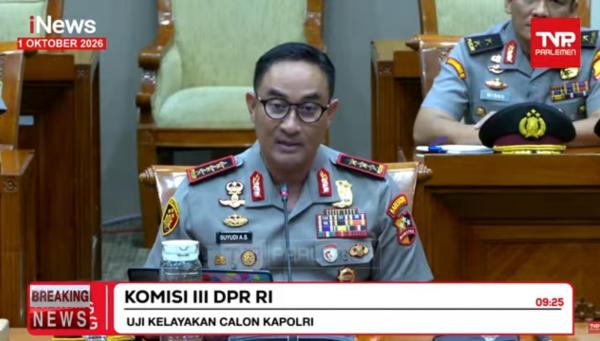 Komjen Suyudi Ario Seto Diusulkan Jadi Kapolri, Komisi III DPR Langsung Gelar Fit and Proper Test