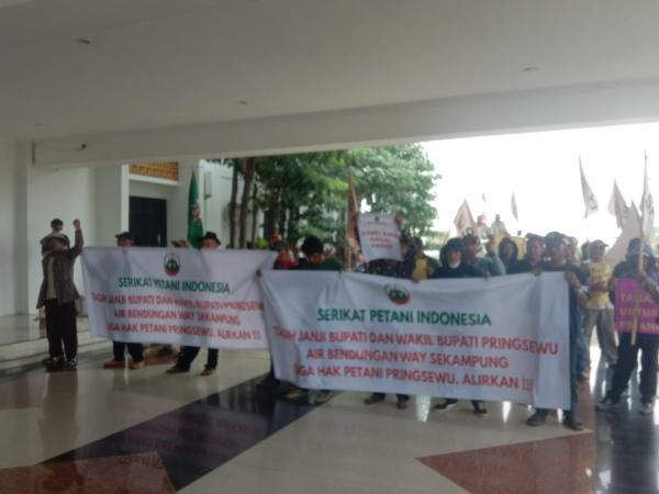 SPI Pringsewu Bergerak! Petani Soroti Lahan, Pompanisasi Way Sekampung hingga Alih Fungsi Sawah