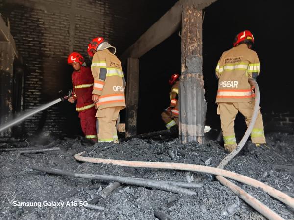 Oven Tembakau di Temayang Bojonegoro Terbakar, 8 Ton Tembakau Hangus Dilalap Api