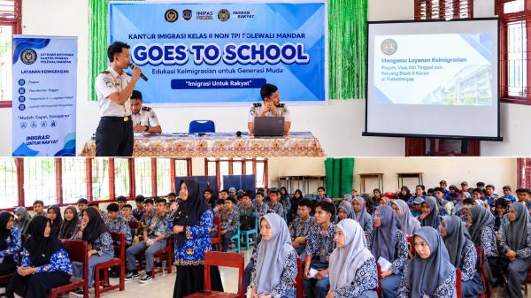 Imigrasi Polewali Mandar Edukasi Siswa SMA Negeri 1 Mambi soal Paspor hingga Sekolah Kedinasan
