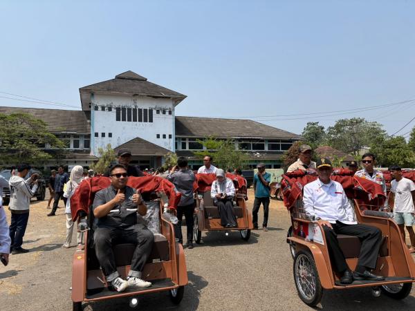 200 Becak Listrik Bantuan Presiden Prabowo Tiba di Subang, Pangkalan Charger Segera Disiapkan