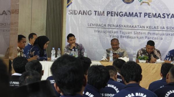 100 Napi Lapas Sidoarjo Jalani Evaluasi, Hak Integrasi hingga Catatan Pelanggaran Dibahas