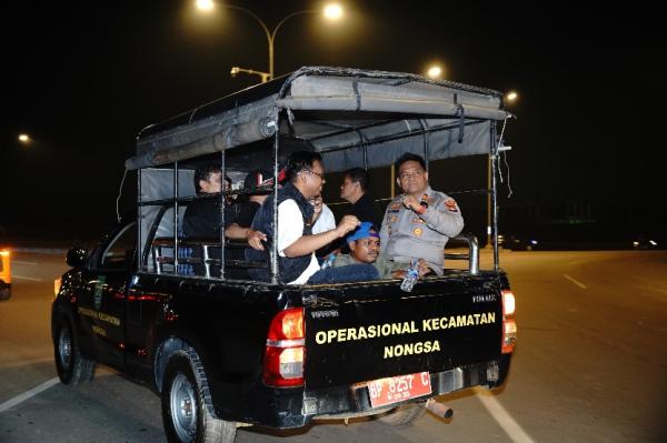 Jaga Kamtibmas, Forkopimcam Nongsa Patroli Malam Sasar 4 Kelurahan