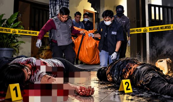 Cekcok Pasutri di Gowa Berujung Kematian, Istri Tewas Penuh Luka Tusukan, Suami Diduga Bakar Diri