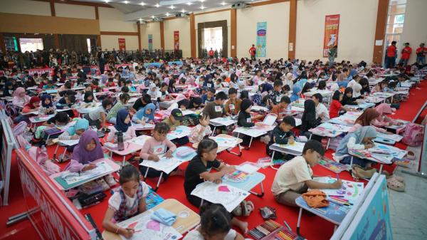 Bikin Gemes, Aksi 1.200 Anak Medan Menumpahkan Cerita di Atas Kertas