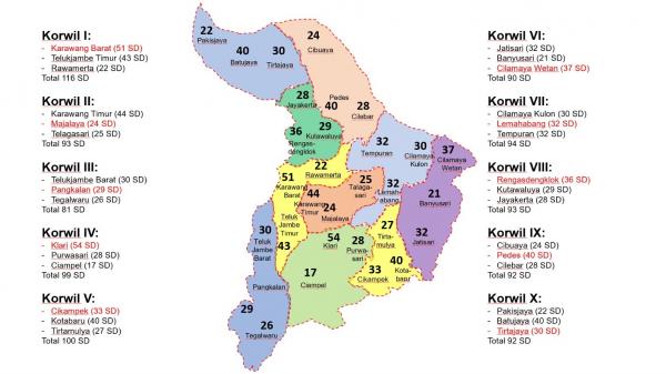 Disdikbud Karawang Rombak Pembagian Wilayah Pendidikan dari Korwilcambidik Jadi Korwildik