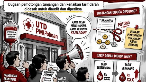 UTD PMI Polman Disorot, Aktivis Desak APH Turun Tangan