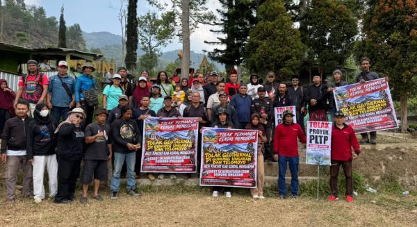 Aksi Tolak PLTP Gunung Ungaran, 200 Banner Dipasang dari Cangkiran hingga Medini