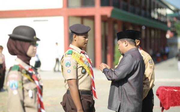 Bintang Pramuka di Panggung Hari Santri Wonosari