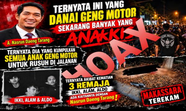 Dituding Danai Geng Motor di Makassar, Nasrun Dg Tarang Bantah dan Tempuh Jalur Hukum