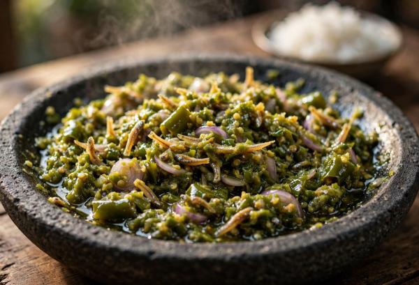 Cara Membuat Sambal Ijo Teri yang Gurih, Pedas dan Tidak Terlalu Asin