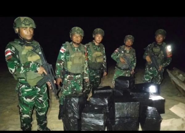 50 Dus Minuman Coca - Cola Hendak Diselundupkan ke Timor Leste Berhasil Digagalkan  Satgas  Pamtas
