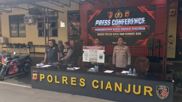 Polres Cianjur Ungkap Sindikat Pecah Kaca dan Gembos Ban, Dua Tersangka Ditangkap
