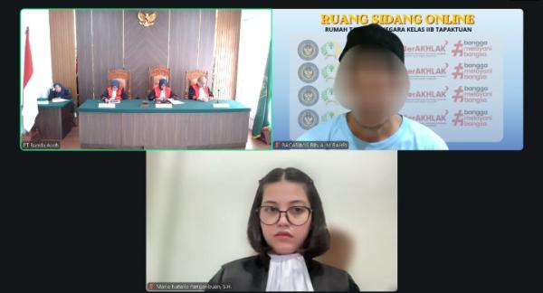 Rutan Tapaktuan Fasilitasi Sidang Virtual, Dukung Digitalisasi Layanan Tahanan
