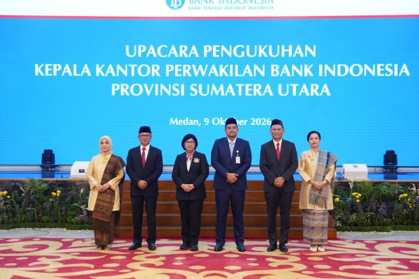 Pengukuhan Kepala BI Sumut, Sinergi dengan Pemda Diperkuat