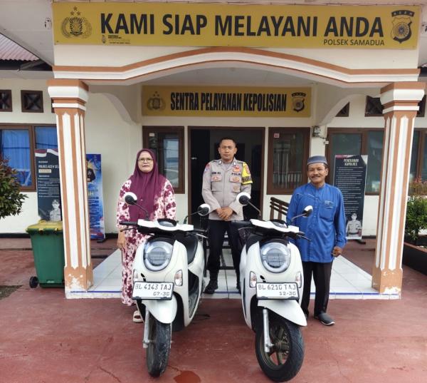 Berkat Pemberitaan dan Bantuan Polisi, Honda Scoopy Milik Warga Samadua Akhirnya Kembali