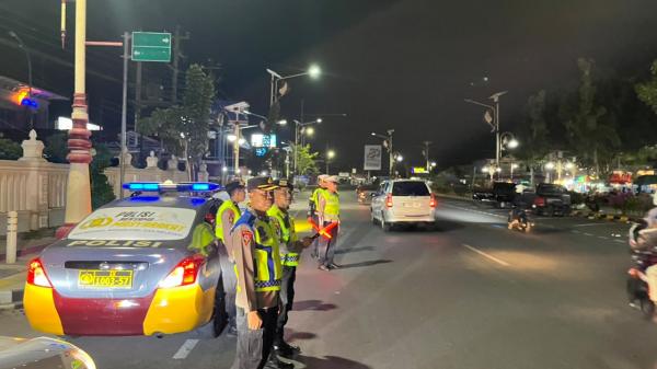 Patroli Malam, Polres Kebumen Sisir Jalanan Cegah Knalpot Brong dan Balap Liar