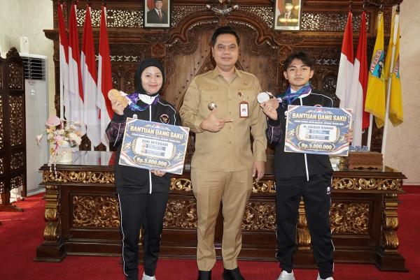 Bikin Bangga Jepara, 2 Atlet Sepak Takraw Peraih Medali Asian Games 2026 Disambut Bupati Witiarso