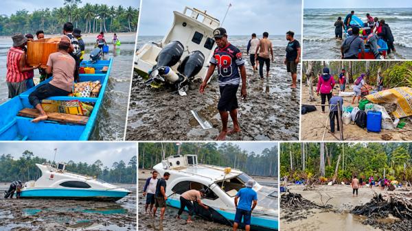 10 Penumpang dan Satu Jenazah Korban Laka Speedboat di Perairan Inanwatan Berhasil Dievakuasi 