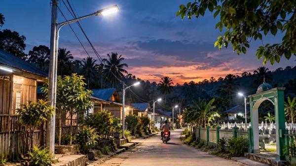 Program Terang Kampungku Jangkau Loa Sumber, 25 Titik Lampu Bantu Penerangan Desa