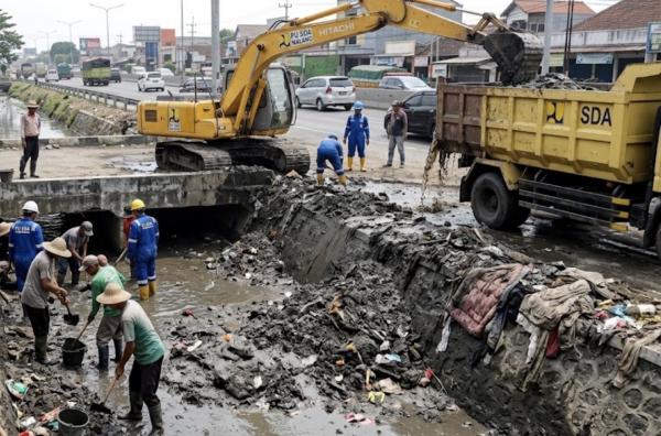 Sedimentasi Sumbat Irigasi Klampok III Malang, 180 Hektare Sawah Terancam